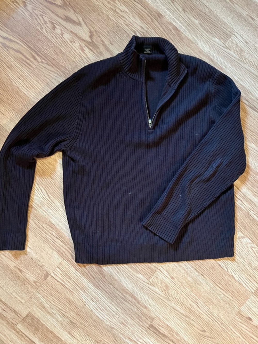 Calvin Klein Men's Ribbed Half-Zip Sweater - Black